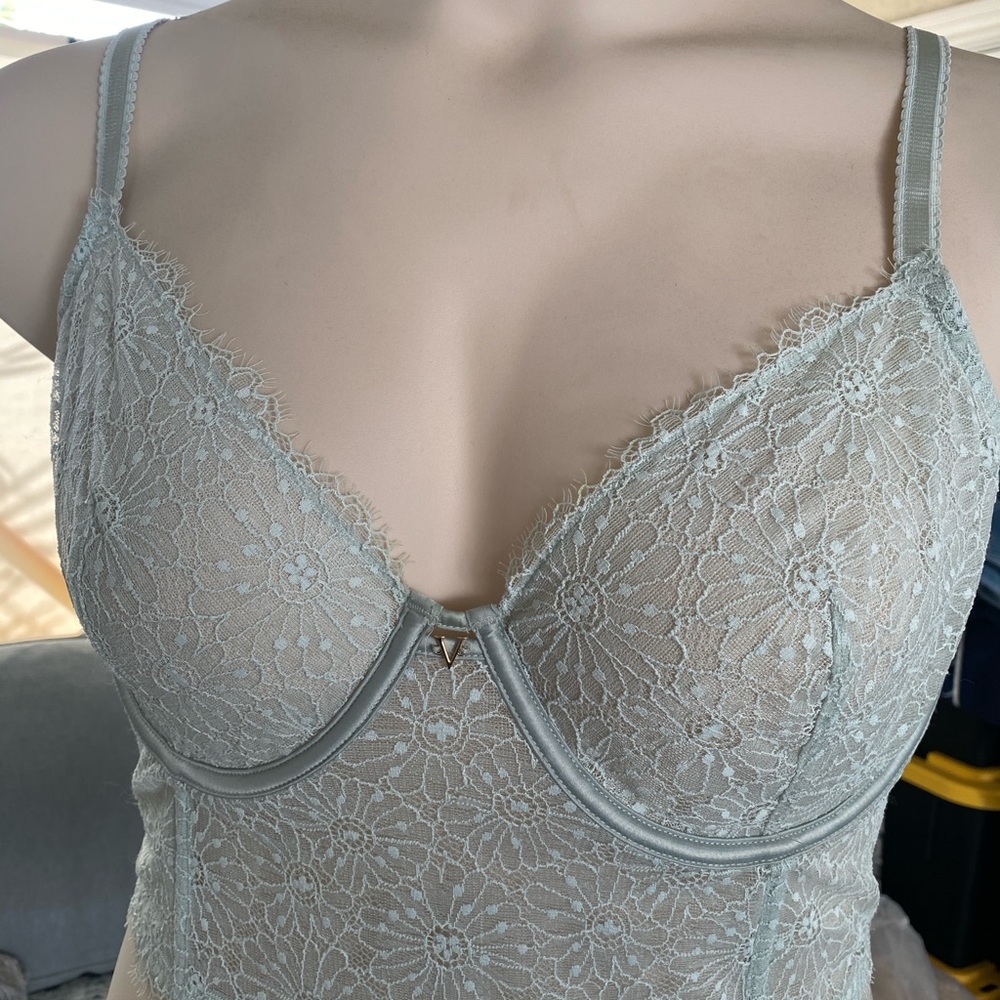Victoria’s Secret Corset Bra in Light Blue